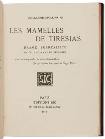 APOLLINAIRE, Guillaume (1880-1918) et Serge F&#201;RAT (1878-1958) - Foto 3