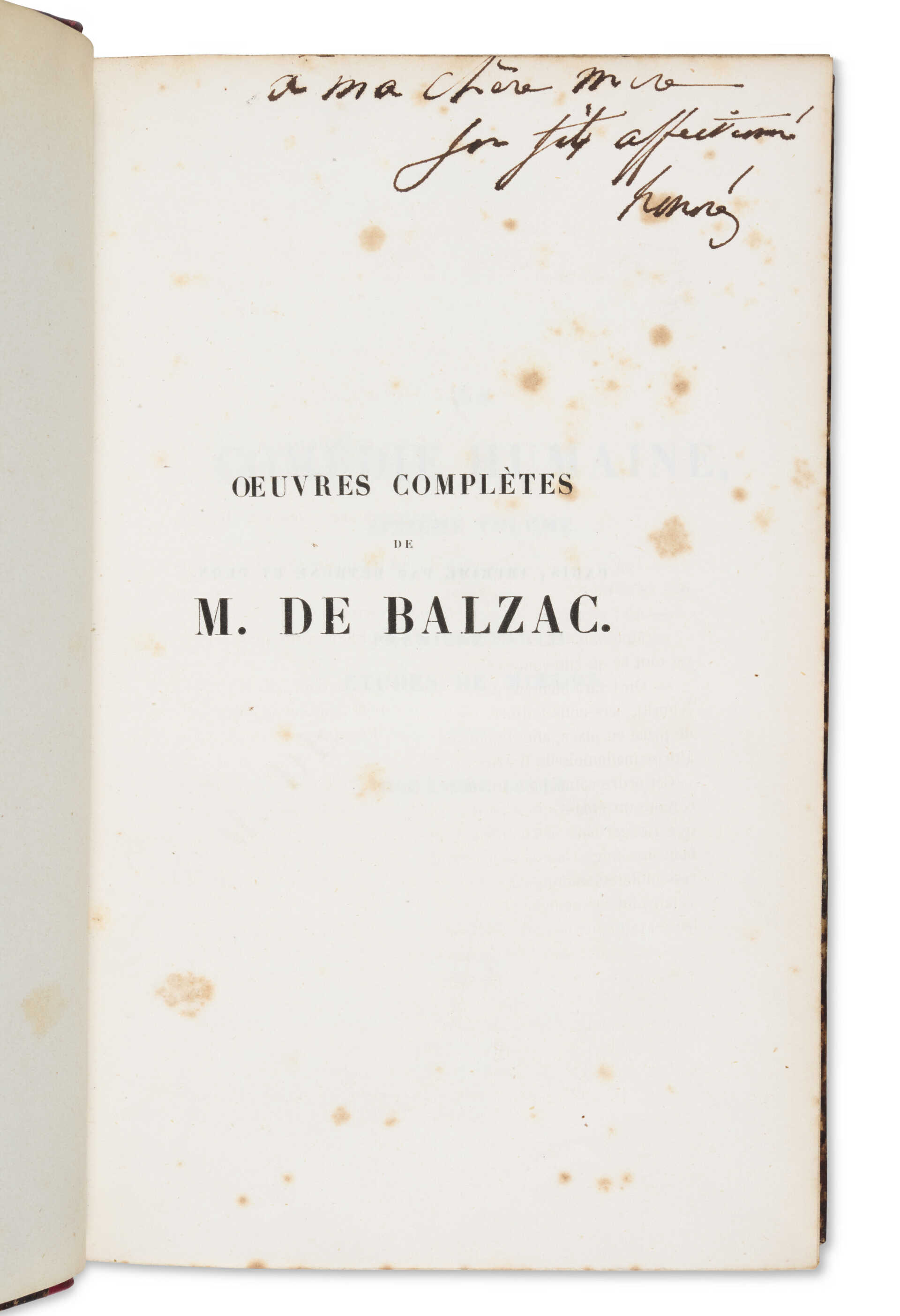 BALZAC, Honoré de (1799-1850) BALZAC, Honoré de (1799-1850)