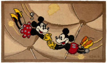 AN AMERICAN HOOKED RUG