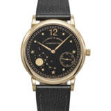 A. LANGE & S&#214;HNE. A VERY RARE AND HIGHLY ATTRACTIVE 18K PINK GOLD LIMITED EDITION ASTRONOMICAL WRISTWATCH WITH MOON PHASES, MADE TO COMMEMORATE THE 150TH ANNIVERSARY OF EMIL LANGE`S BIRTH - photo 1