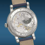 CHRISTIAAN VAN DER KLAAUW. A LARGE AND ATTRACTIVE STAINLESS STEEL AUTOMATIC PERPETUAL CALENDAR WRISTWATCH WITH MOON PHASES AND LEAP YEAR INDICATION - photo 4