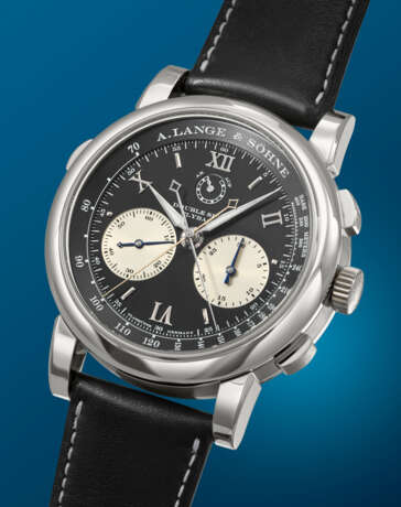 A. LANGE & S&#214;HNE. A RARE AND IMPRESSIVE PLATINUM DOUBLE SPLIT SECONDS FLYBACK CHRONOGRAPH WRISTWATCH WITH POWER RESERVE INDICATION - photo 2