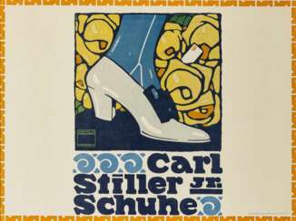 Plakat Carl Stiller jr. Schuhe. 1910