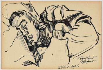 Wendland schlafend. 1916
