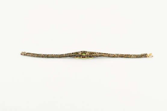 Art Deco Peridot-Diamond-Bracelet - фото 4