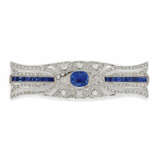 Art Deco Sapphire-Diamond-Brooch - photo 1