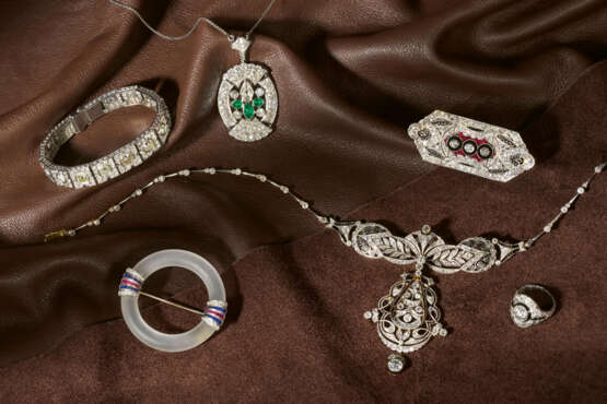 Gemstone-Diamond-Brooch - photo 4