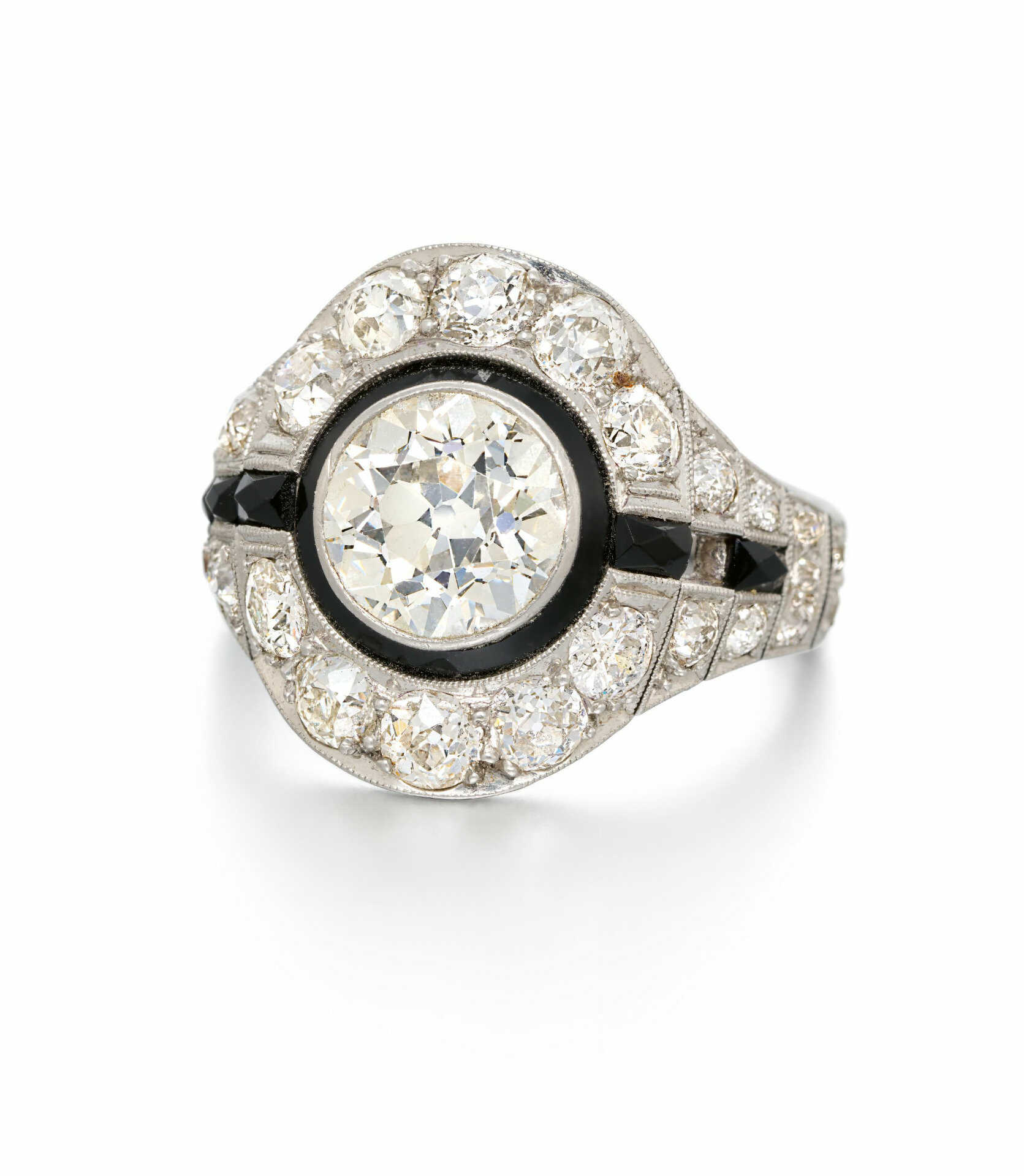 Art Deco Diamond-Onyx-Ring Art Deco Diamond-Onyx-Ring