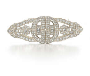 Diamond-Double Clip-Brooch