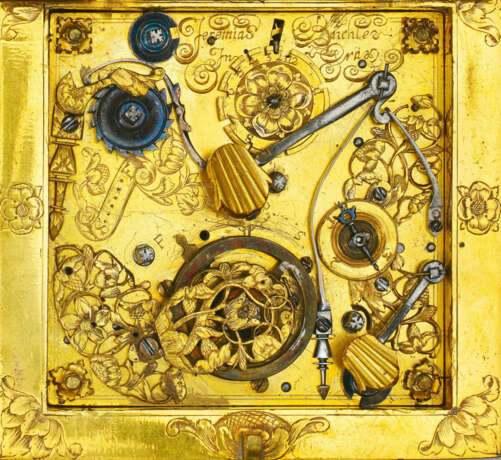 EARLY COPPER HORIZONTAL TABLE CLOCK - photo 2