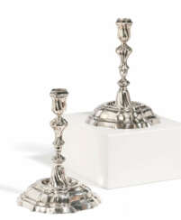 PAIR OF SILVER CANDLESTICKS