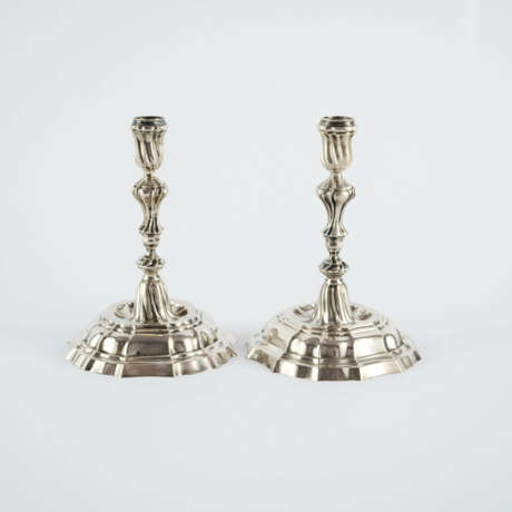 PAIR OF SILVER CANDLESTICKS - photo 5
