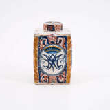 PORCELAIN TEA CADDY WITH MONOGRAMM UNDER CROWN - photo 2