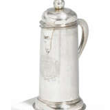 SILVER COMMUNION JUG WITH ENGRAVED COAT OF ARMS - photo 1
