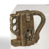 LARGE IRON DOUBLE PADLOCK - photo 1