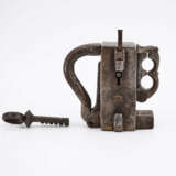 LARGE IRON DOUBLE PADLOCK - photo 3