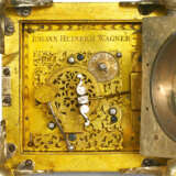 HORIZONTAL BRASS TABLE CLOCK - photo 2