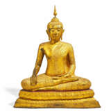 SITTING BRONZE BUDDHA FIGURINE - photo 1