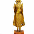 STANDING BRONZE BUDDHA FIGURINE WITH RULER ADORNMENTS - Сейчас на аукционе