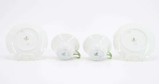 PORCELAIN COFFEE AND TEA SERVICE WITH VIOLET DECORATION FOR SIX - photo 7