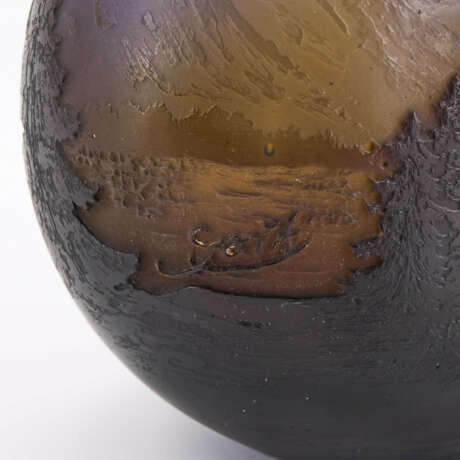 SMALL GLASS VASE WITH ALPINE LANDSCAPE - photo 8