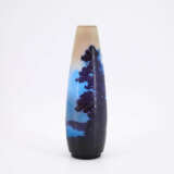 LARGE GLASS VASE WITH ALPINE LANDSCAPE - photo 4