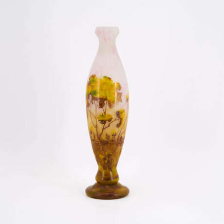 LARGE GLASS VASE WITH AUTUMN LANDSCAPE - фото 3