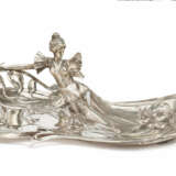SILVER ART NOUVEAU BOWL WITH YOUNG WOMAN - photo 1