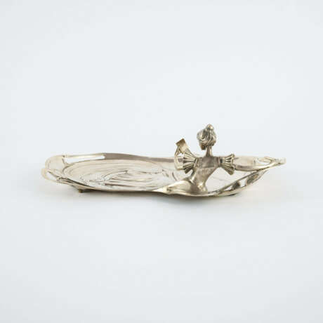SILVER ART NOUVEAU BOWL WITH YOUNG WOMAN - photo 3