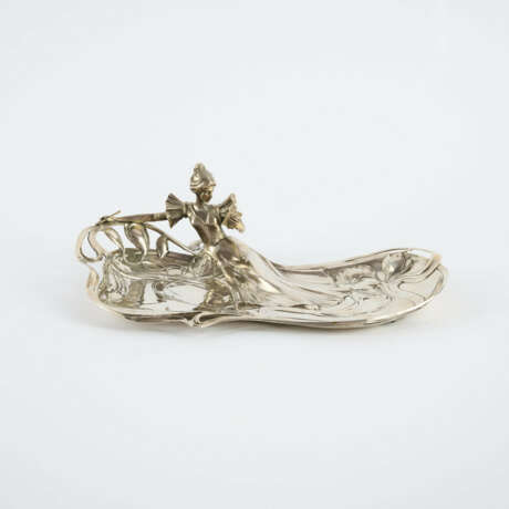 SILVER ART NOUVEAU BOWL WITH YOUNG WOMAN - photo 5