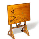 WOODEN ART NOUVEAU TABLE WITH VENEERED TABLE TOP - photo 1