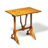 WOODEN ART NOUVEAU TABLE WITH VENEERED TABLE TOP - photo 3