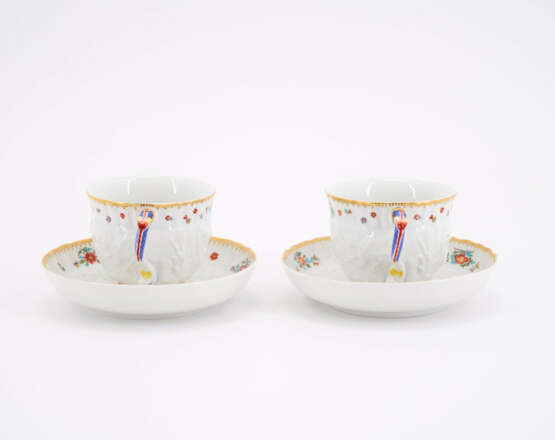 PORCELAIN MOCCA SERVICE FOR SIX FROM THE SWAN SERVICE - photo 19
