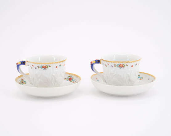 PORCELAIN MOCCA SERVICE FOR SIX FROM THE SWAN SERVICE - photo 20
