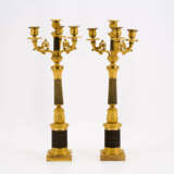 PAIR OF BRONZE GIRANDOLES EMPIRE - photo 4