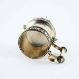 SILVER TEA GLASS HOLDER WITH ORNAMENTAL PIERCED STAND - photo 6