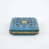 Zigarettenetui mit vorwiegend blauem Cloisonnédekor - Foto 2