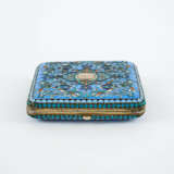 Zigarettenetui mit vorwiegend blauem Cloisonnédekor - Foto 3