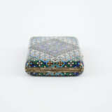 SILVER CIGARETTE CASE WITH GEOMETRIC CHAMPLEVÉ ENAMEL - photo 2