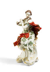 LARGE PORCELAIN FIGURINE OF EUTERPE