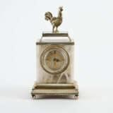 METAL TABLE CLOCK WITH ROCK CRYSTAL - photo 5