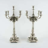 PAIR OF EXTRAORDINARY LARGE SILVER GIRANDOLES - photo 6
