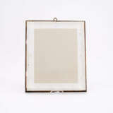 A PAIR OF GLASS PAINTINGS WITH ELEGANT MAN, A LETTER IN HAND, AND ELEGANT WOMAN WITH MUFF - photo 3
