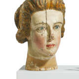 WOODEN HEAD OF A FIGUREHEAD - photo 1