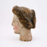 WOODEN HEAD OF A FIGUREHEAD - photo 2
