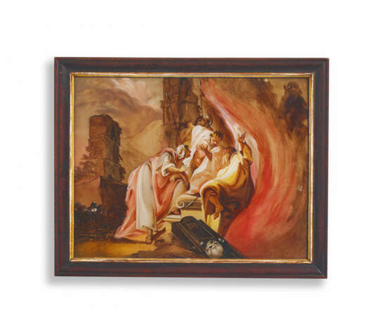 GLASS PAINTING "THE WITCH OF ENDOR" - photo 1