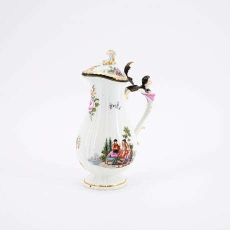 PORCELAIN WASHBASIN SET WITH SCENES AFTER TENIERS - photo 2
