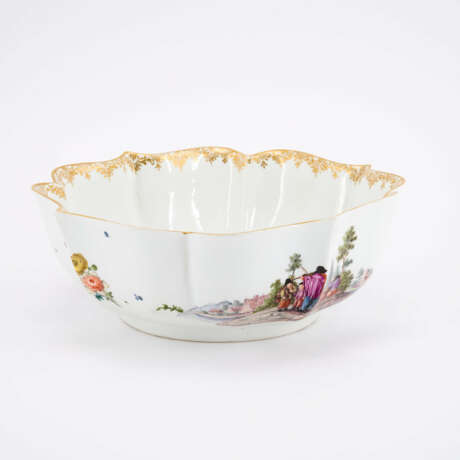 PORCELAIN WASHBASIN SET WITH SCENES AFTER TENIERS - photo 3