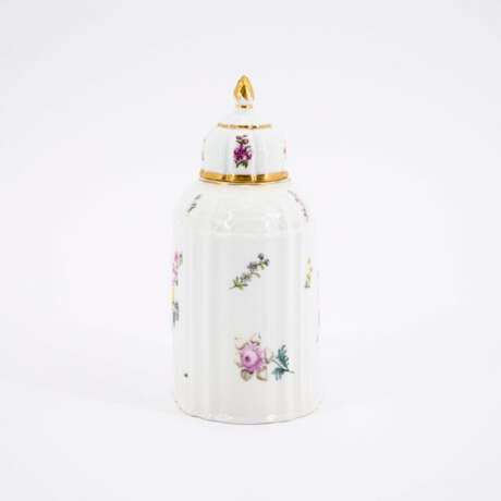 BALUSTER-SHAPED TEA CADDY WITH FLOWER DECORATION - фото 3