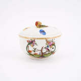PORCELAIN SUGAR BOWL WITH FINE LANDSCAPE CARTOUCHES - photo 3